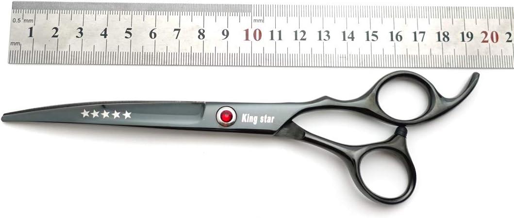 7.0in Titanium Professional dog Grooming Scissors set,Straight & Thinn