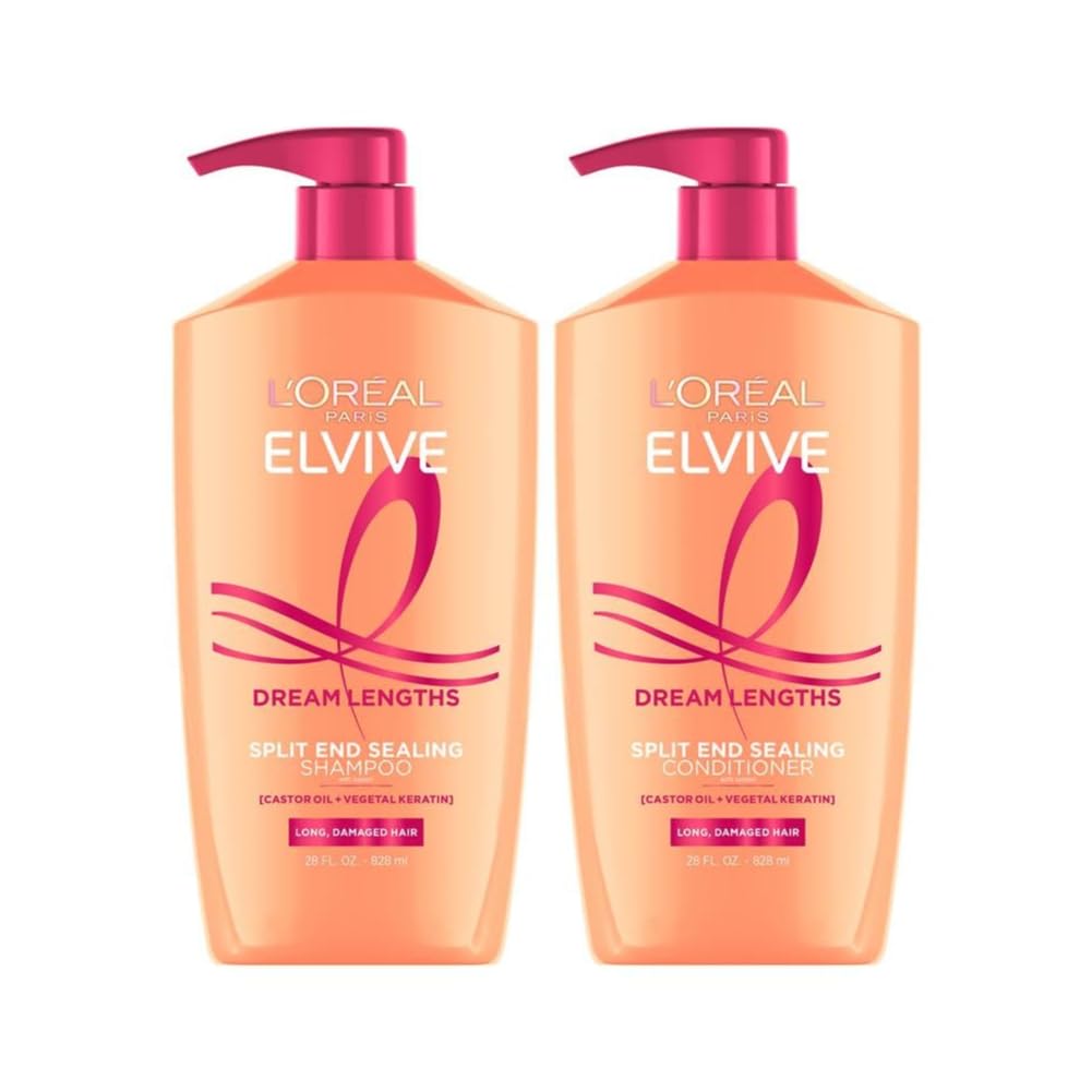 L'Oreal Paris Elvive Dream Lengths Shampoo and Conditioner Kit, Parabe