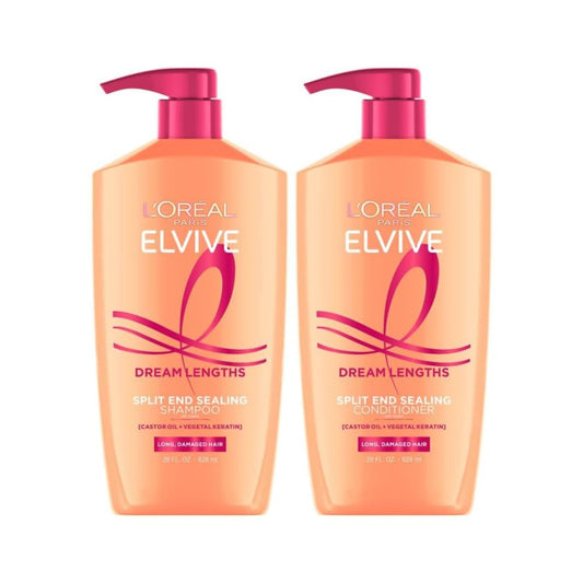 L'Oreal Paris Elvive Dream Lengths Shampoo and Conditioner Kit, Parabe