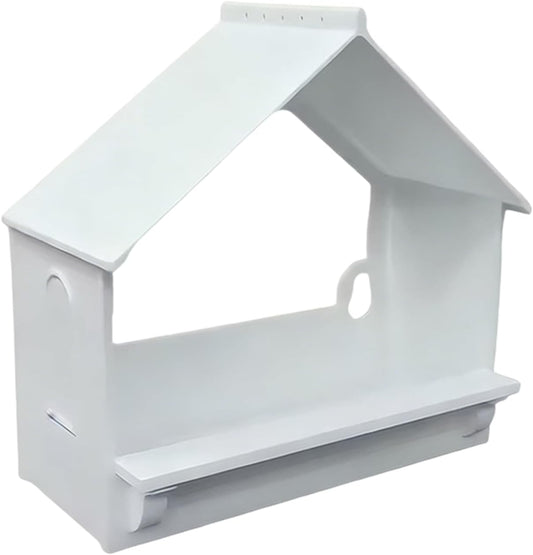 Bird House Feeder, Transparent Window Hummingbird Feeder with Decorative Hanger, 3D Printing Material, Outdoor Garden, Backyard, Easy Cleaning, Wildlife Attraction, Nature Watching