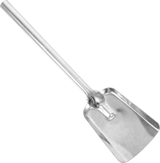 BESTOYARD Fireplace Shovel Long Handle Ash Shovel for Wood Stove Coal and Ash Cleanup Lightweight 15.74X3.74 Inch for Home Fire Pit and BBQ
