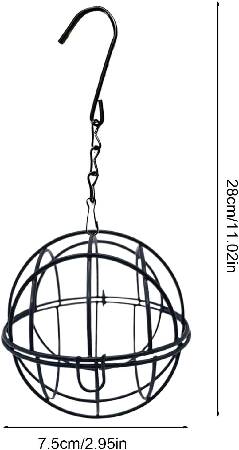 Bird Feeders for Outdoors | Metal Ball Shape Ornament,Wild Bird Feeder Stations with Chain,for Backyard Patio Lawn Window Balcony Deck