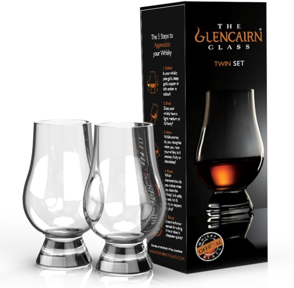 GLENCAIRN Whiskey Glass, Gift Set of 2 in Twin Carton