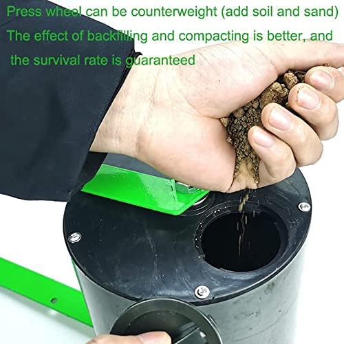 Adjustable Depth Corn Planter Seeder - Hand-Push Garden Roller Seeder 