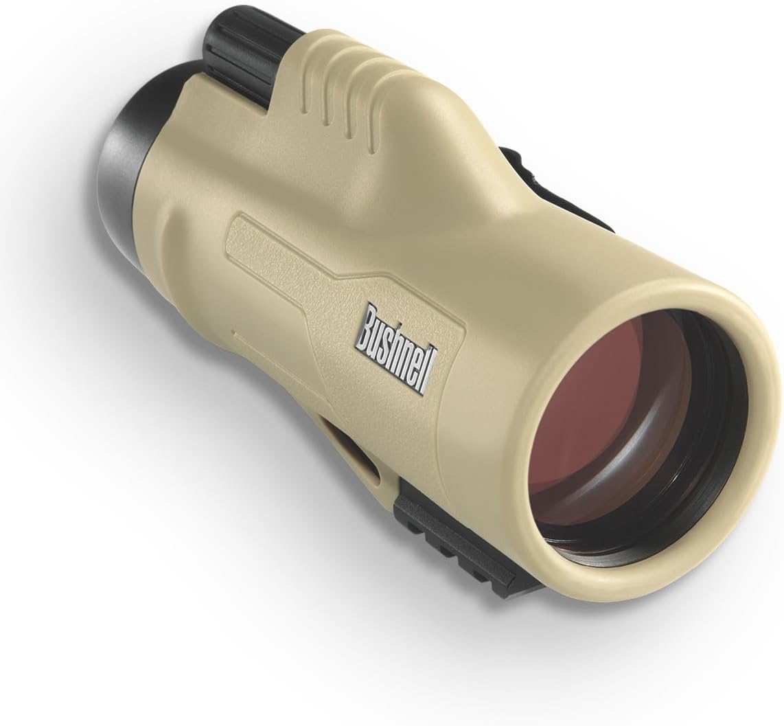Bushnell Legend 10x42 Ultra HD Tactical Monocular, Mil-Hash FDE Reticle for Accurate Ranging and Target Acquisition