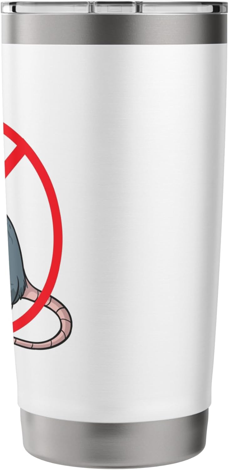Pest Control Rat Exterminator No Rat Sign Stainless Steel Insulated Tumbler