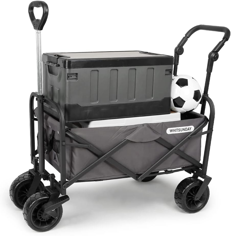 WHITSUNDAY Collapsible Folding Garden Outdoor Park Utility Wagon Picni