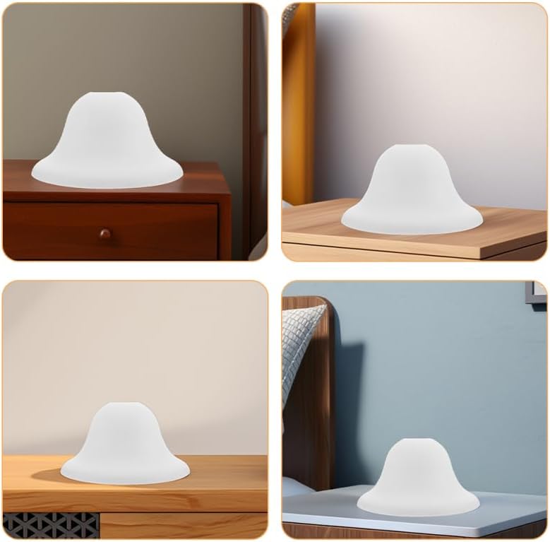 Round Mushroom Lamp Shade Replacement for Table and Floor Lamps Plasti