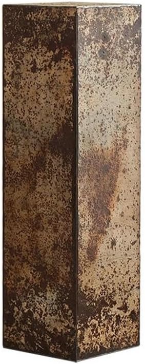 Oriental Vase Stand Metal Iron Skin Ornament Display Base, Vintage Distressed Living Room Flower Table Rack Vase Display Stand(Small)
