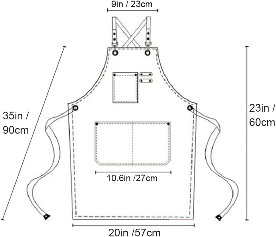Kids Apron for Girls and Boys Heavy Duty Apron with Pockets and Adjust