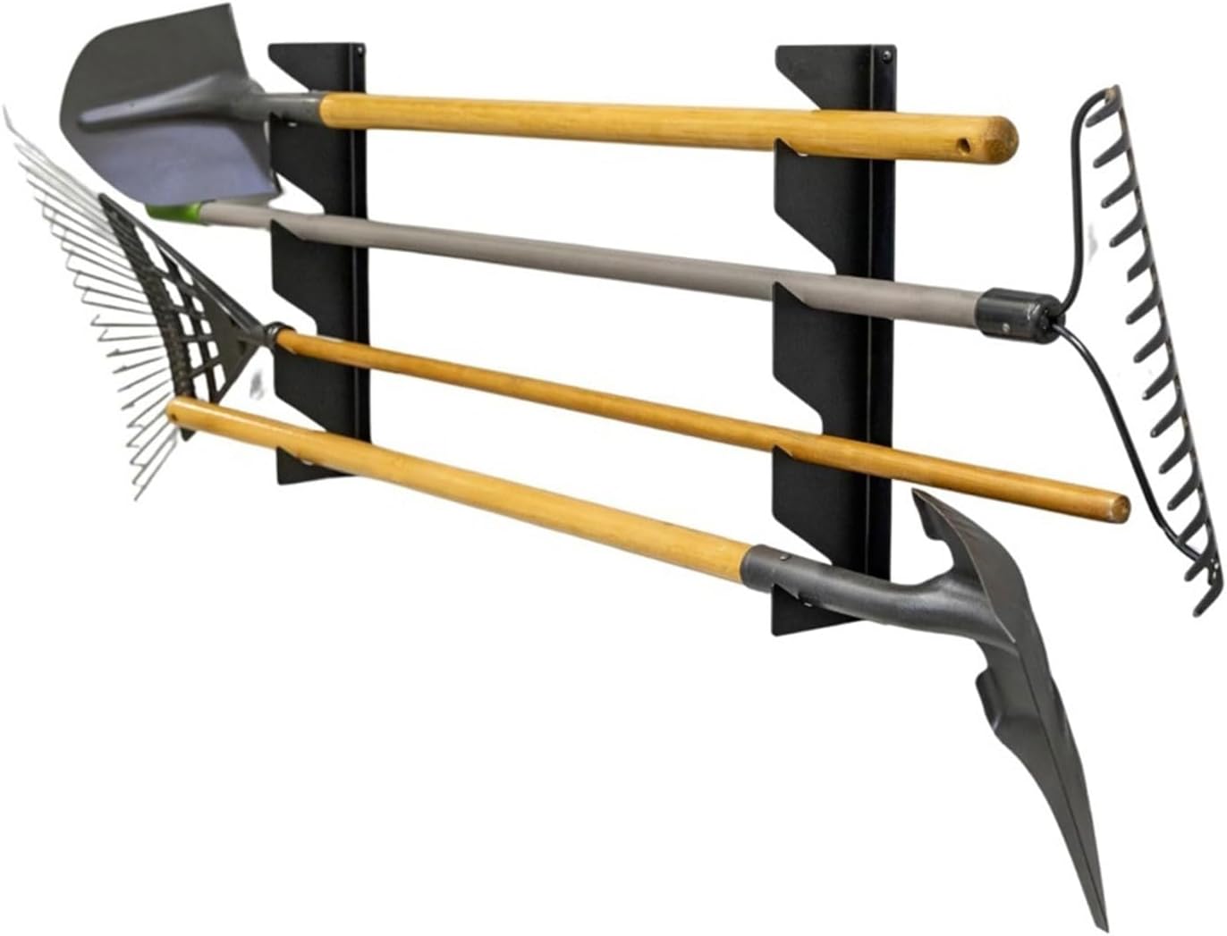 Space Efficient Garden Tool Wall Hangers Garage Hanging Rack Iron Orga