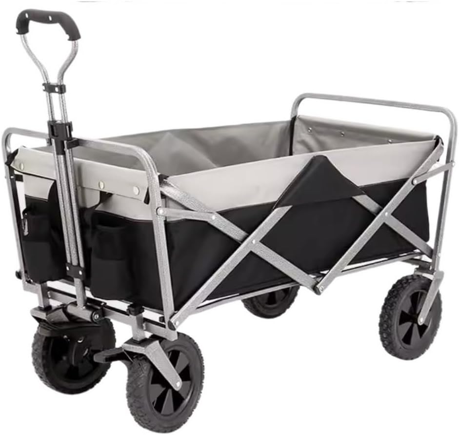 Collapsible Wagon Cart with Wheels Foldable Folding Wagons Carts Silen