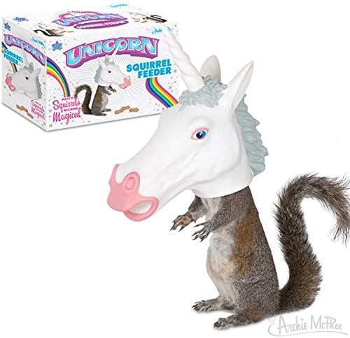 Squirrel Feeder Unicorn Head / Horse Head Duo - These Will Bring All The Laughs!