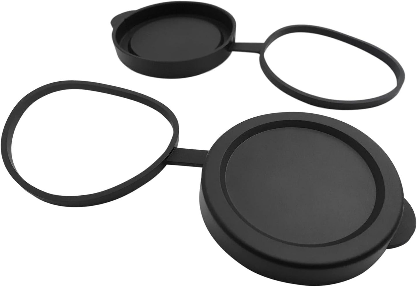 50mm Binocular/Monocular Objective Lens Caps Internal Diameter 61.5-64mm Rubber Cover Set Black