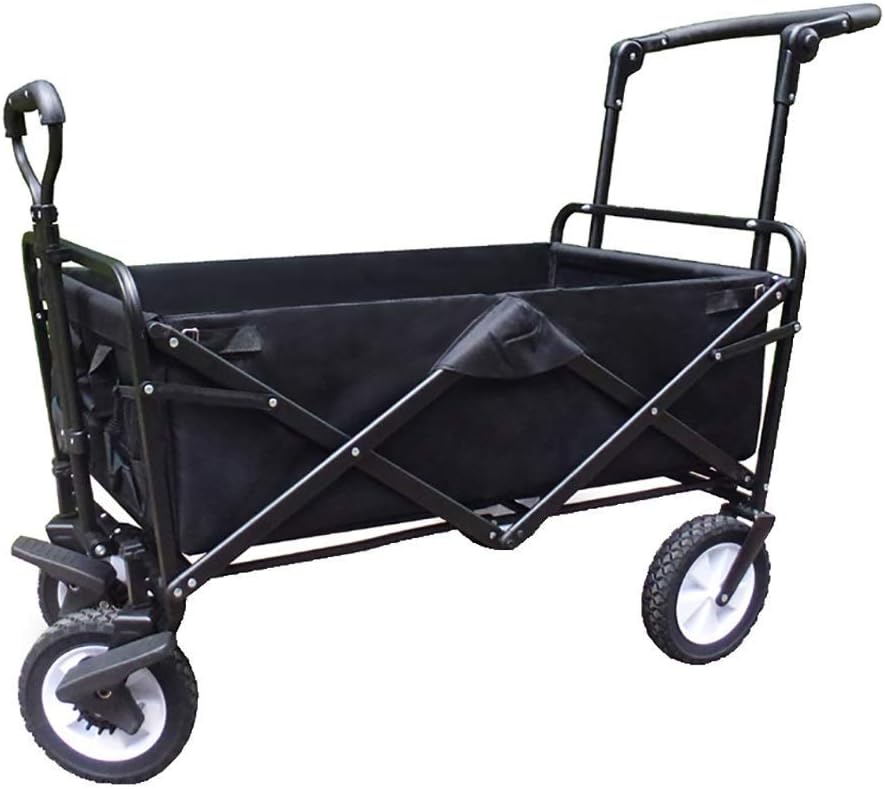 Portable Folding Garden Trolley Cart Heavy Duty Trolley Wagon Multi-Fu