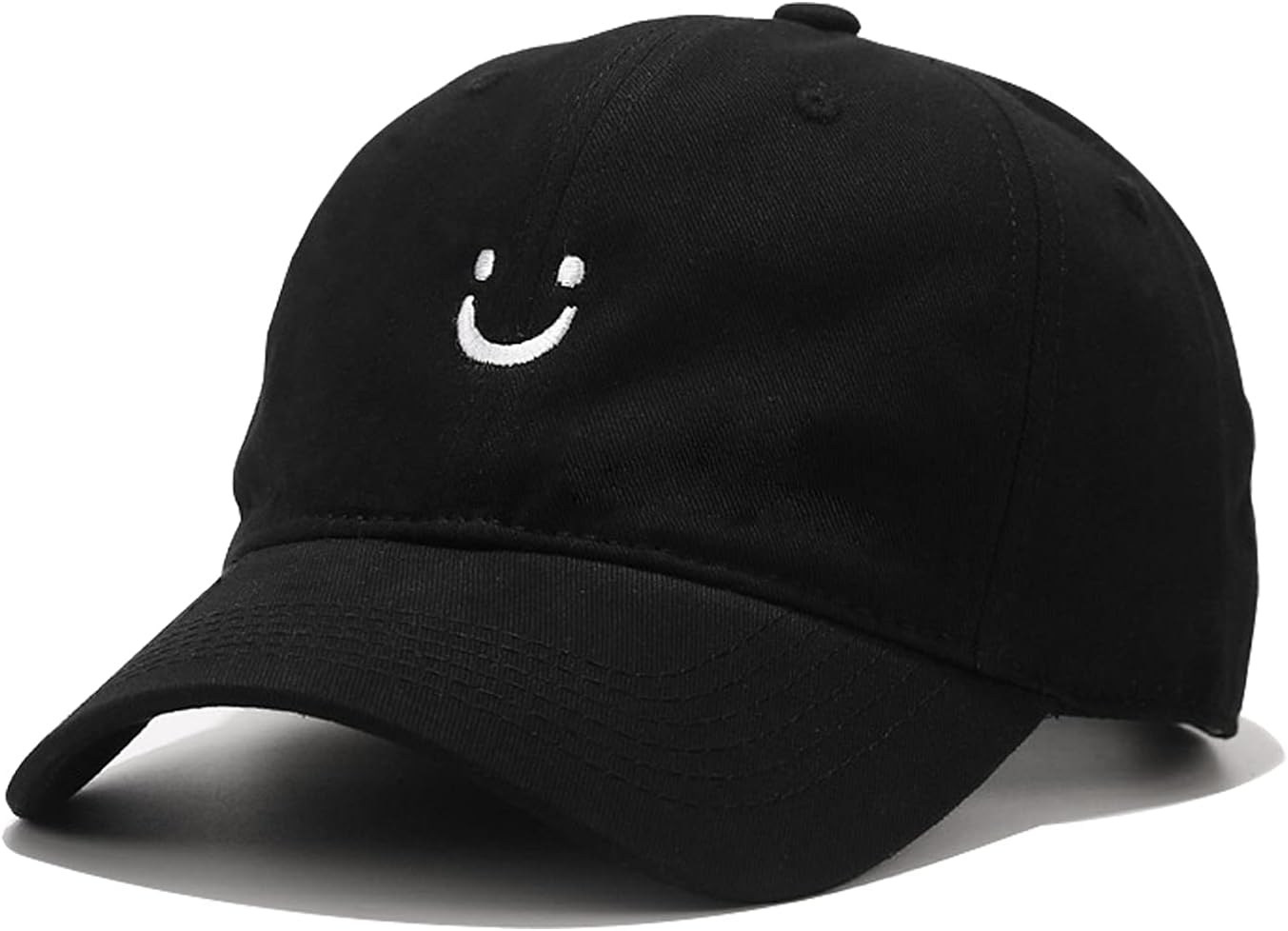 Umeepar Smile Face Baseball Cap for Women Men Adjustable Low Profile U