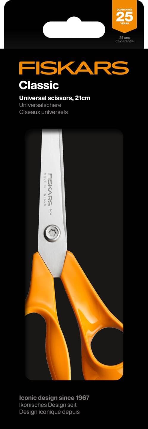 Fiskars Classic Universal Kitchen Scissors, Right-Handed, Total Length