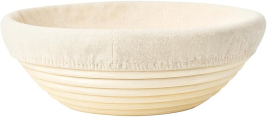 Saint Germain Bakery Premium Round Bread Banneton Basket with Liner - 