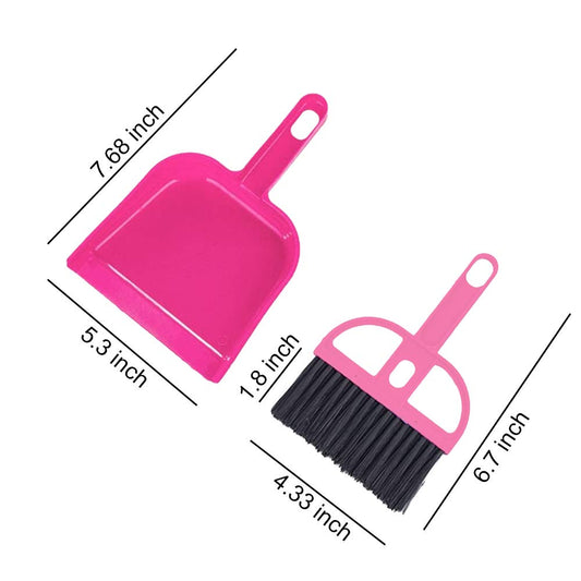 WishLotus Mini Dustpan and Brush Set, Portable Exquisite Pet Waste Cle