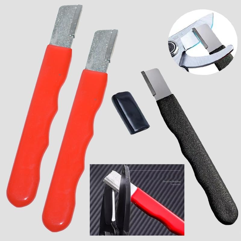 4 Pack Pruning Shears Blade Sharpener Mini Portable Quick Edge Sharpening Carbide Knife Sharpeners for Garden Tool Trimming Knives Cutter Scissor Axe Clipper Pruners Kitchen Garage Outdoor
