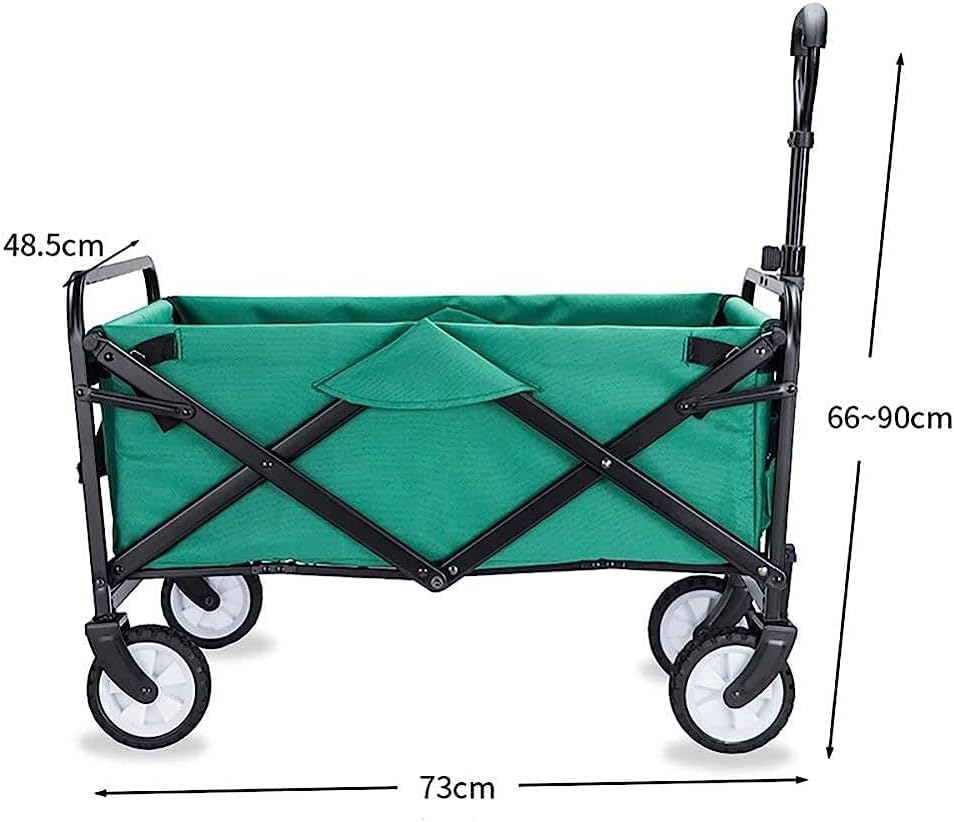 Handcart, Garden Trolley Foldable Cart Heavy Duty Festival Trolley Pul