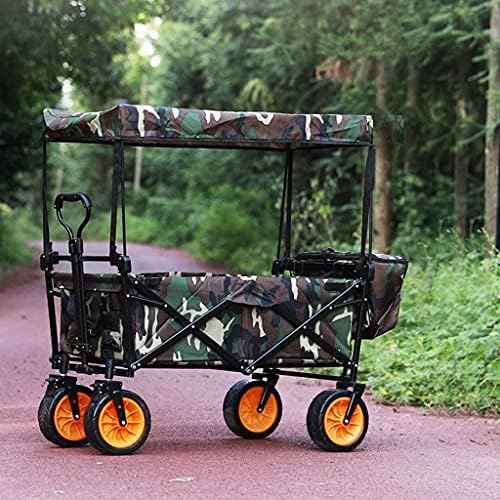 Portable Camping Cart,Outdoor Folding Utility Wagon Outdoor Shopping C