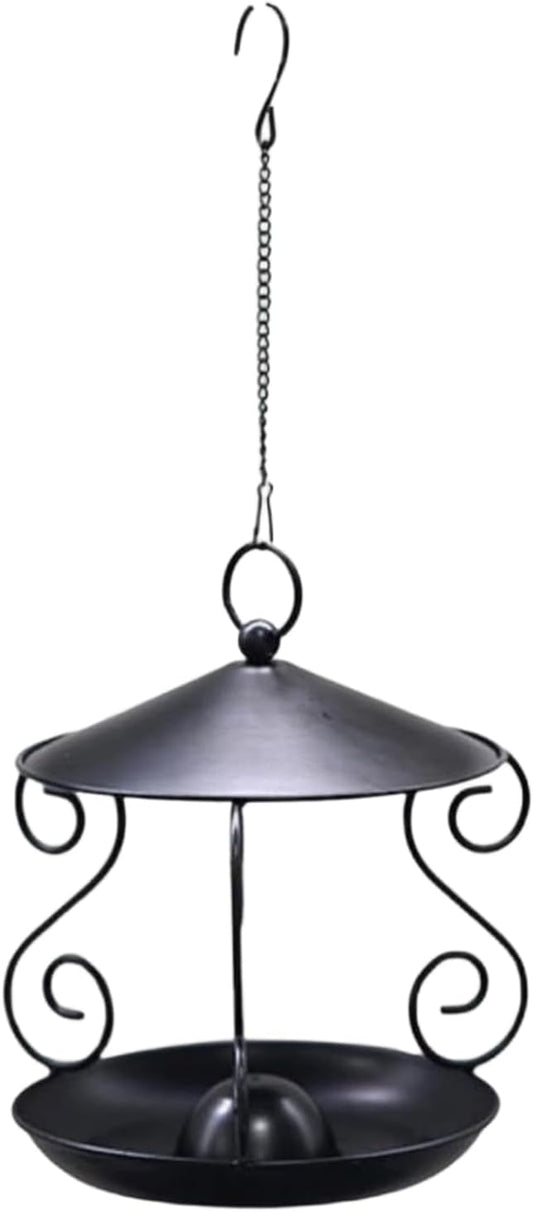 Bird Feeder | Rainproof Metal Tray for Feeding - Bird Feeders for Outdoors Hangable - for Patio Lawn Backyard Balcony Birdwatching Park Porch Deck Terrace Garden