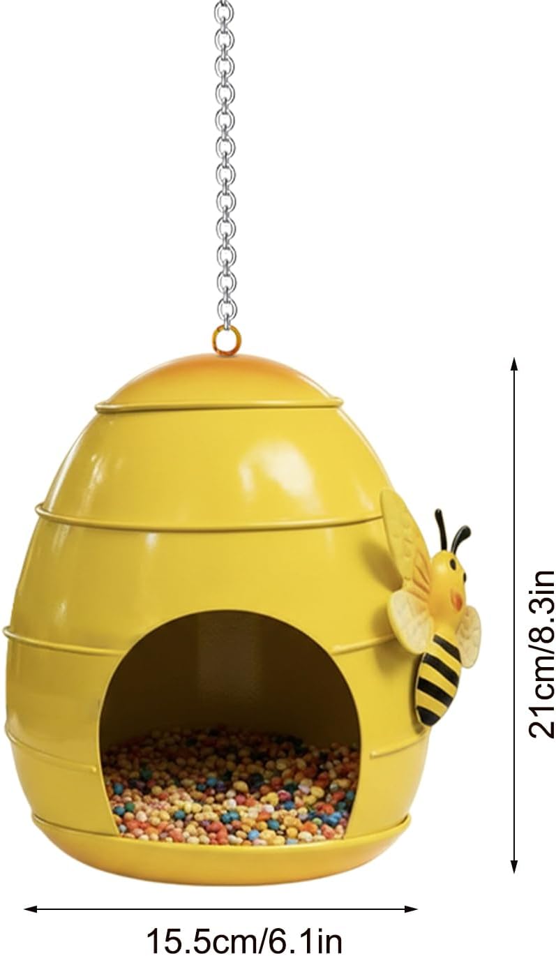 Outdoor Garden Bird Feeder, Metal Decorative Feeders, Fun Food Holder 