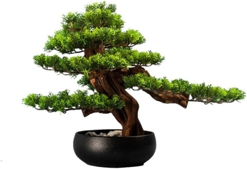 Fake Plant Artificial Bonsai Tree with Ceramic Pots Office Planter Liv
