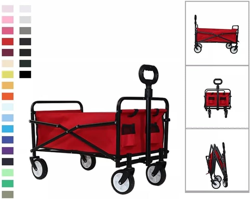 HBJWOV Outdoor Camping Camping Picnic Stall Folding Trailer Stall Smal
