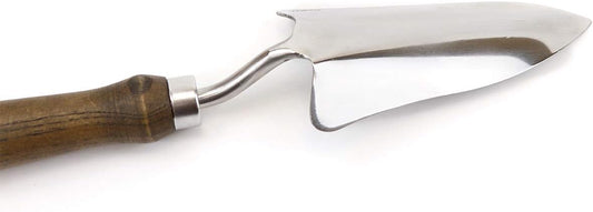 Burpee 13" Stainless Steel Transplanter | Durable Long Lasting Garden Tool | Leather Wrist Strap 5" Handle, 10 Year Warranty