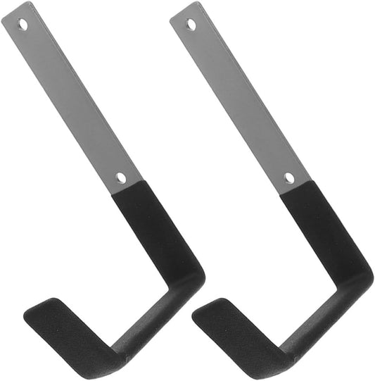 PRETYZOOM Heavy Duty Steel Garage Storage Hooks Wall Mount Tool Organizer U-Shaped Hooks for Garden Tools and Bicycle Equipment Medium Size 2pcs