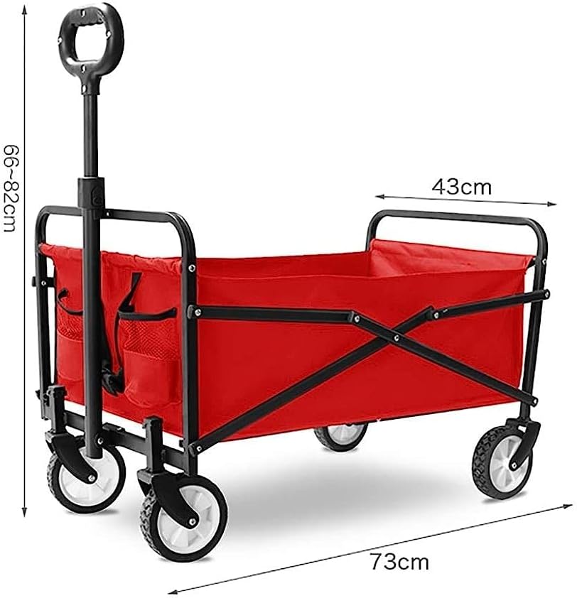 Handcart, Folding Garden Trolley Cart Heavy Duty Wagon Multi-Function 