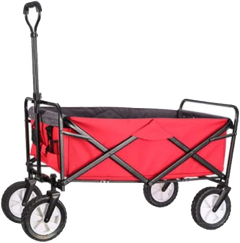 JSEIAJB Portable Garden Carts Leisure Camping Wagon Beach Cart Folding Cart with Wheels Outdoor Shopping Carts Camping Fishing Trolley