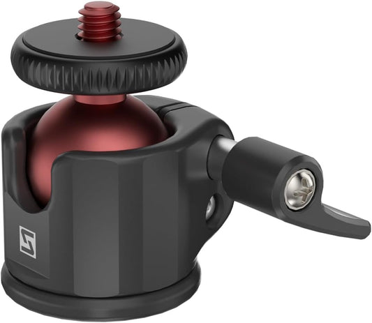 SIOTI Mini Ball Head Mount Adapter, Compatible with Monopod/Digital Card Camera/Microphone/Smart Phone/Action Camera/Flash/LCD (UM22)