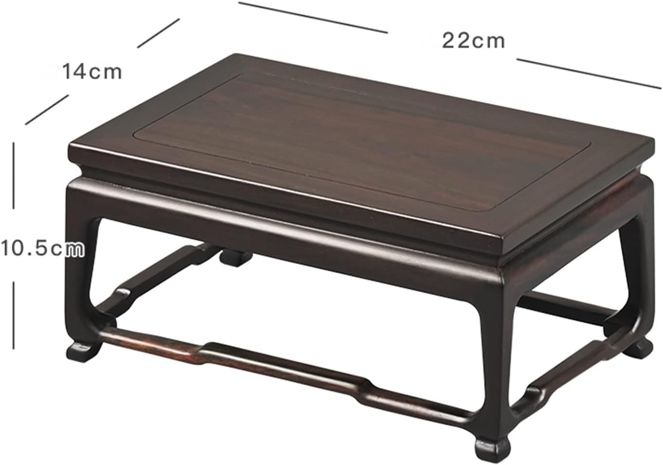 Pedestal Display Stand Wood Decorative Base for Craft Tea Set Plants Ornaments Display Rectangle Bonsai Display ?Base