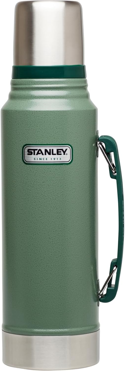 Stanley Heritage Classic Vacuum Bottle with Handle 1.1 qt | Wide Mouth