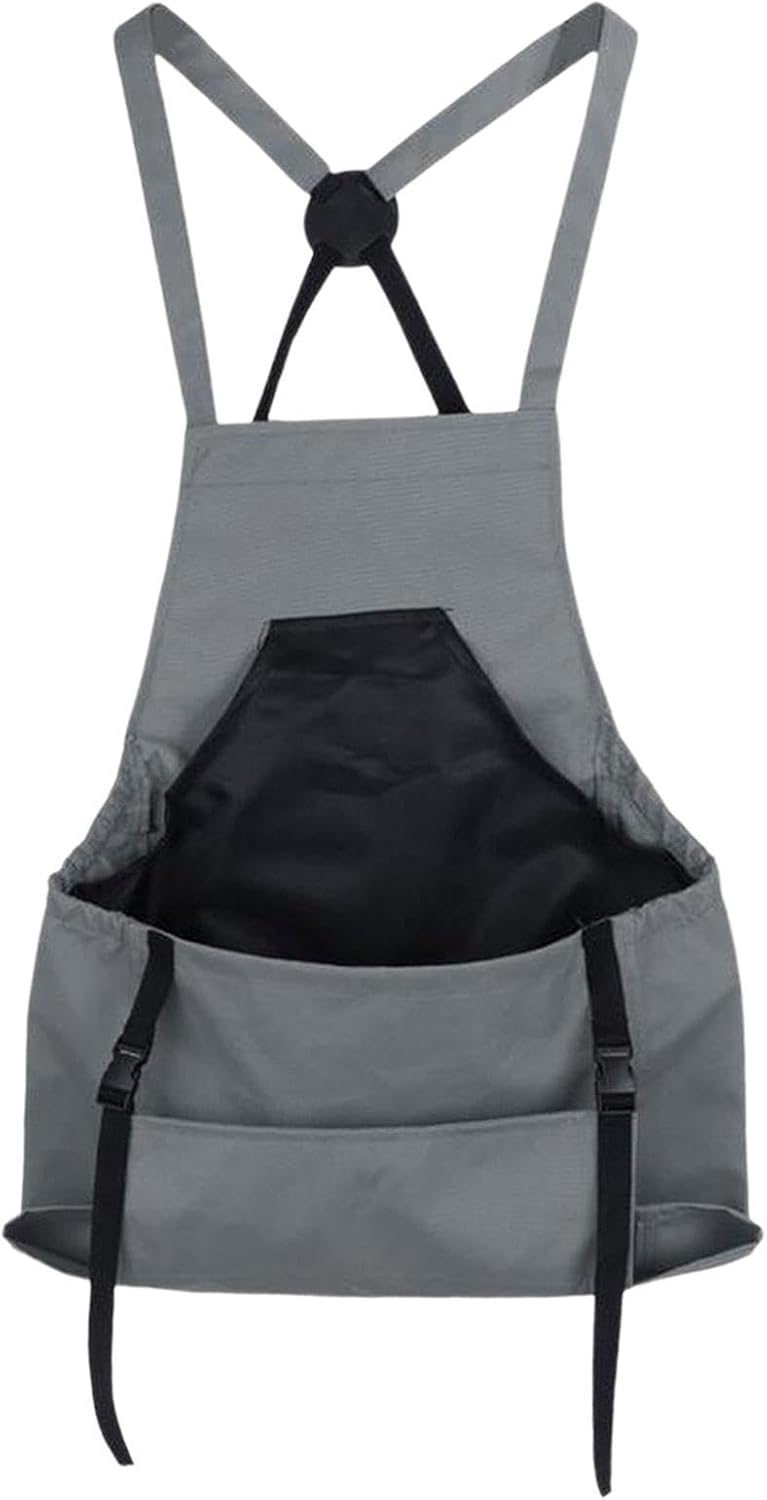 Farm Gardening Apron, Fruit Picking Utility Clothing, Large Pocket Crossover Back Apron for Women Men, Outdoor Garden Workwear, Planting Tool Storage, Gardening Accessories for Vegetable