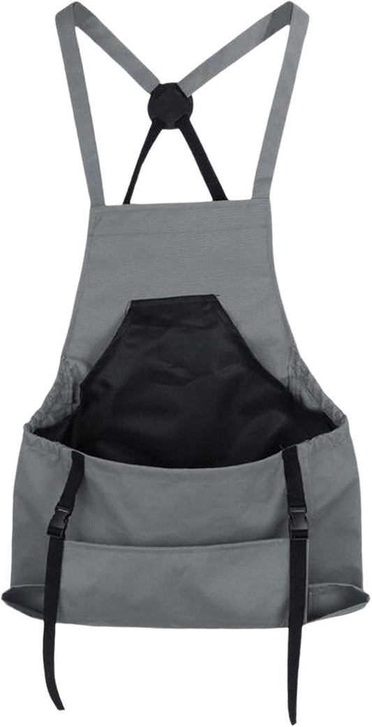 Farm Gardening Apron, Fruit Picking Utility Clothing, Large Pocket Crossover Back Apron for Women Men, Outdoor Garden Workwear, Planting Tool Storage, Gardening Accessories for Vegetable