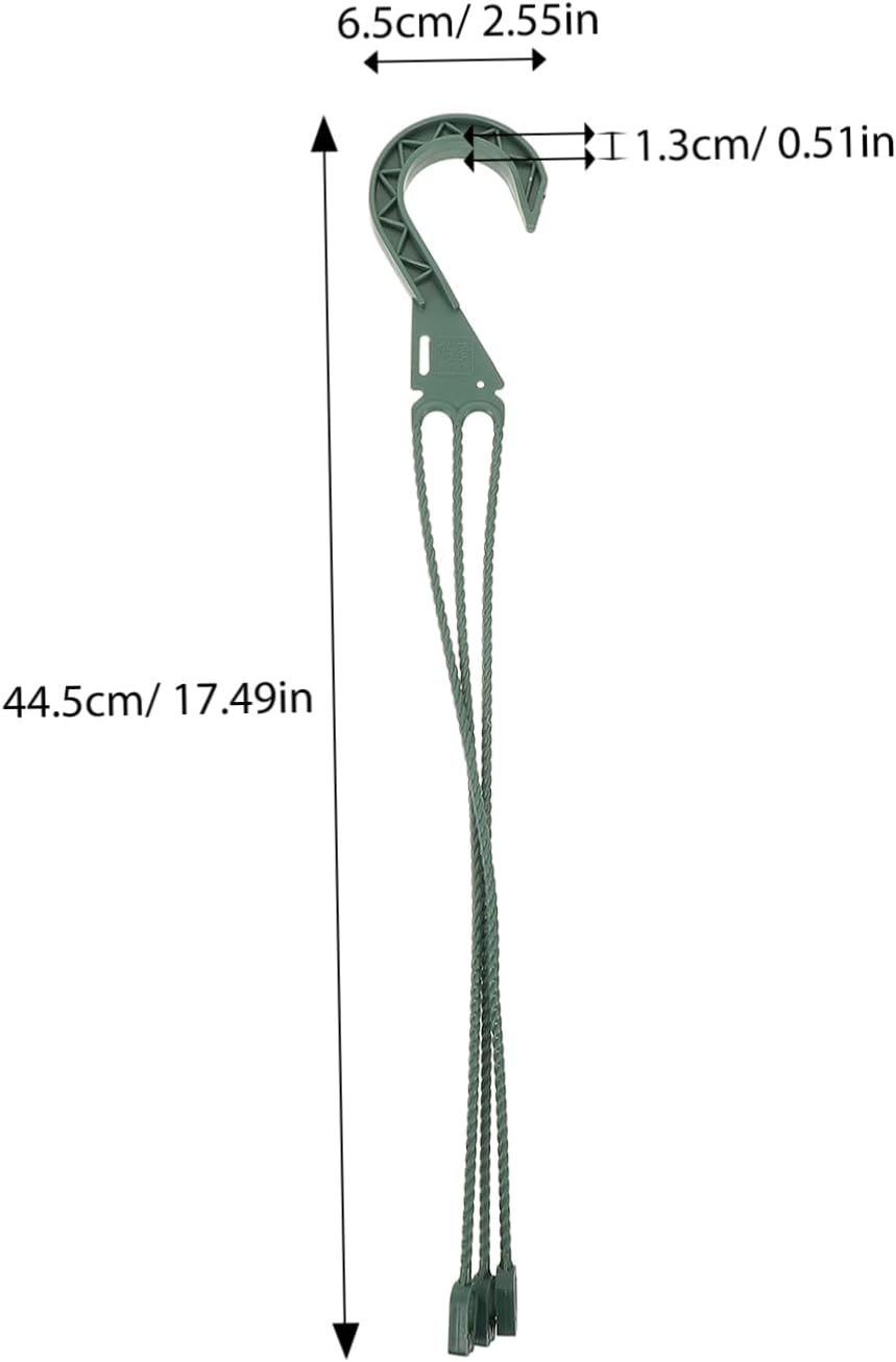 Hanging Basket Hooks 5-Pack Durable Plastic Plant Pot Hangers for Garden Balcony Indoor Outdoor Use
