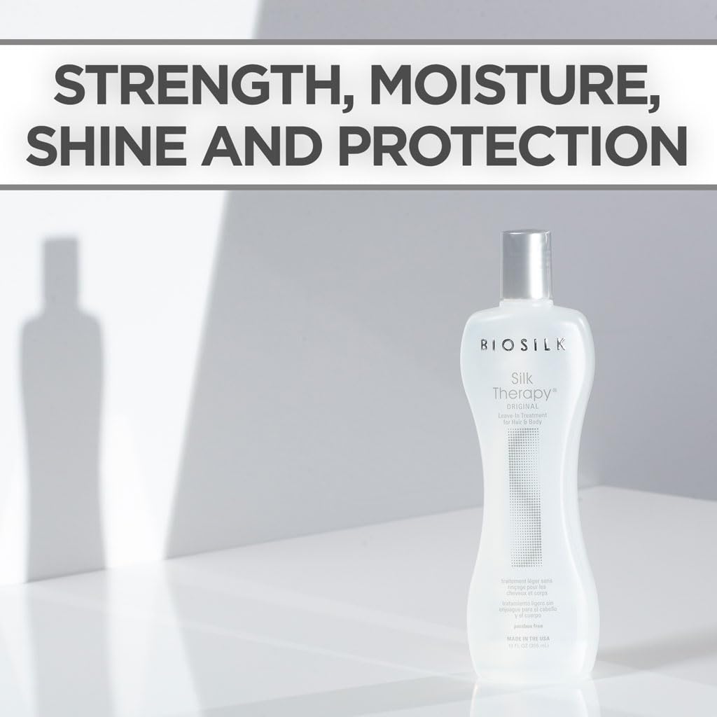 BioSilk Silk Therapy Original, Reconstructing Leave-In Hair Treatment,