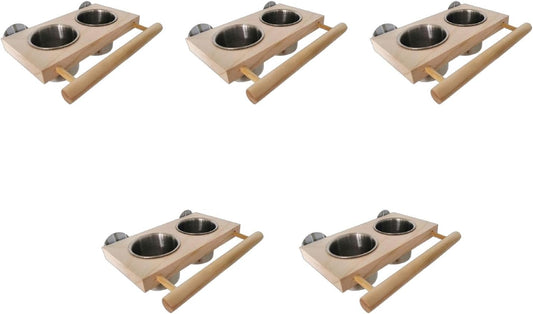 Parrot Feeder Perch for Cage Hanging Bird Feeders with Stainless Steel