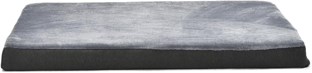 Amazon Basics Dog Bed with Cooling Gel Memory Foam, Machine Washable R