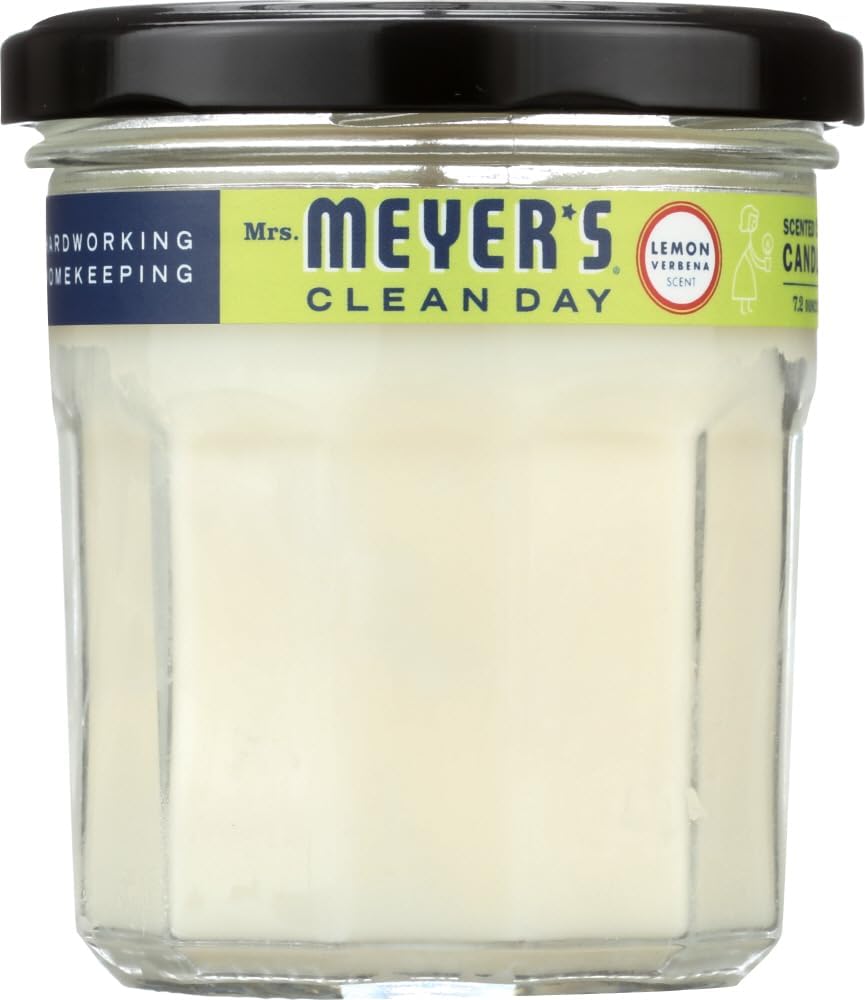 MRS. MEYER'S CLEAN DAY Lemon Verbena Soy Candle, Garden-Inspired Aroma