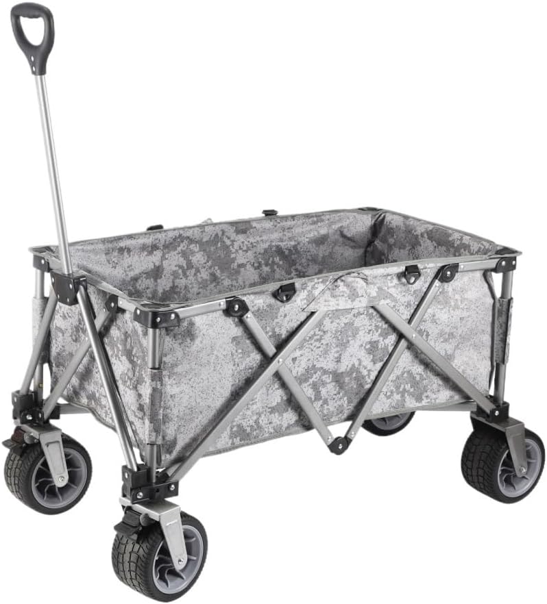 Portable Camping Cart,Outdoor Folding Beach Camping Cart with Camoufla