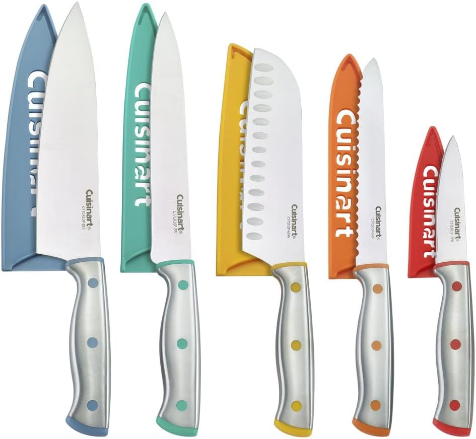 Cuisinart C77CR-10P 10pc Stainless Steel ColorCore™ Color Rivet Set wi