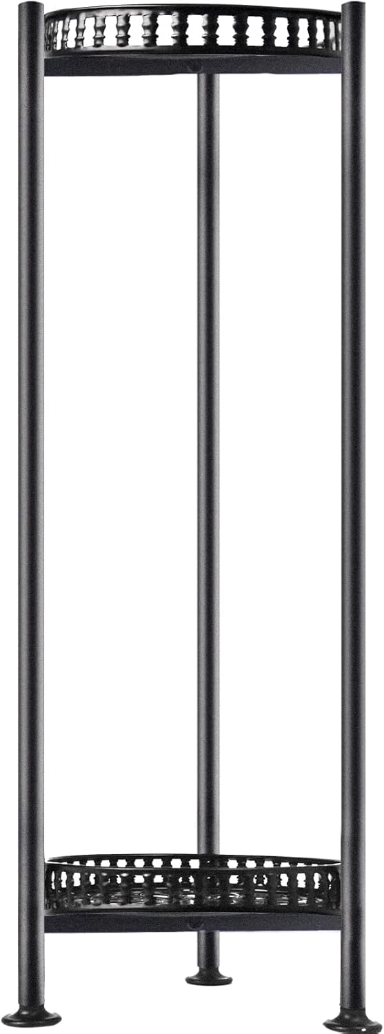 Plant Stand Indoor Outdoor, 30'' Tall Plant Stands, 2 Tier Metal Plant
