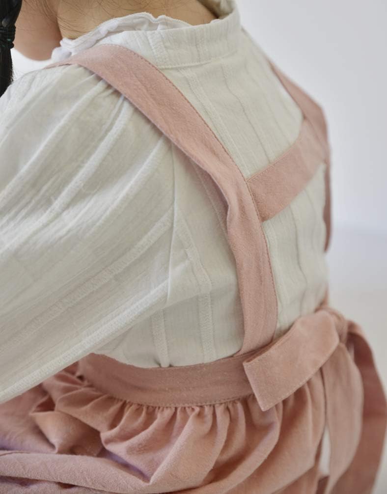 Children Cotton Apron Japanese Style Bib Home Clothes Painting Soft Co