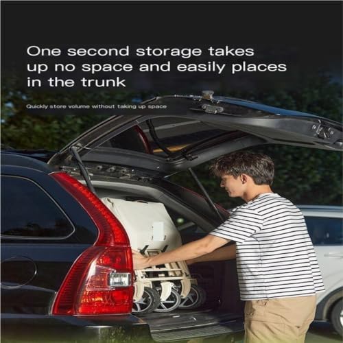 Portable Camping Cart,Outdoor Beach Camping Trolley Cart with Foldable