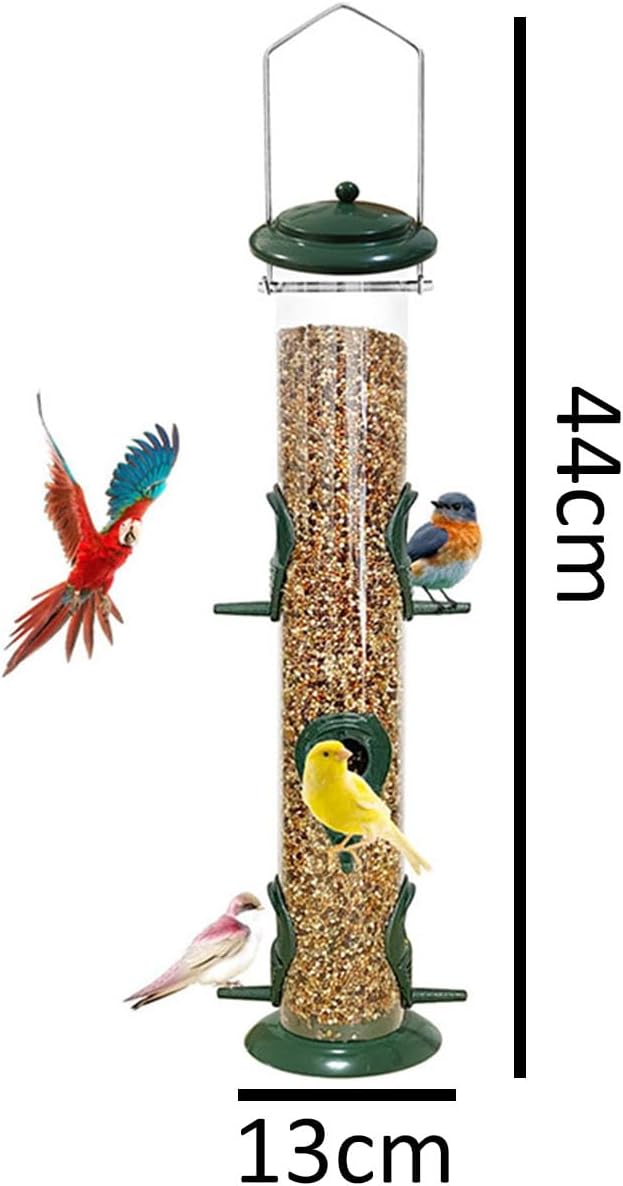 Assemble Metal Bird Feeder 6 Ports Multiple Birds Anti Squirrel Simple